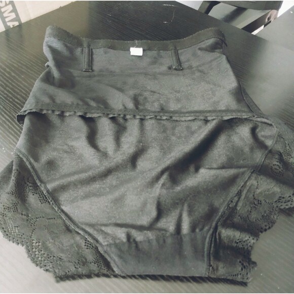 Maidenform Shapewear Girdle Women's L Black French High Cut Lace Back Flap - Picture 7 of 12